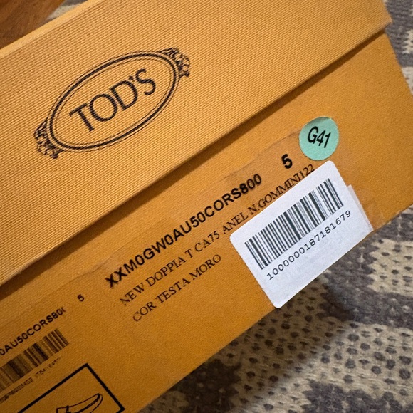 Tod\'s Men\'s Dark Brown Crocodile-Embossed Loafers size 5 UK main image 6